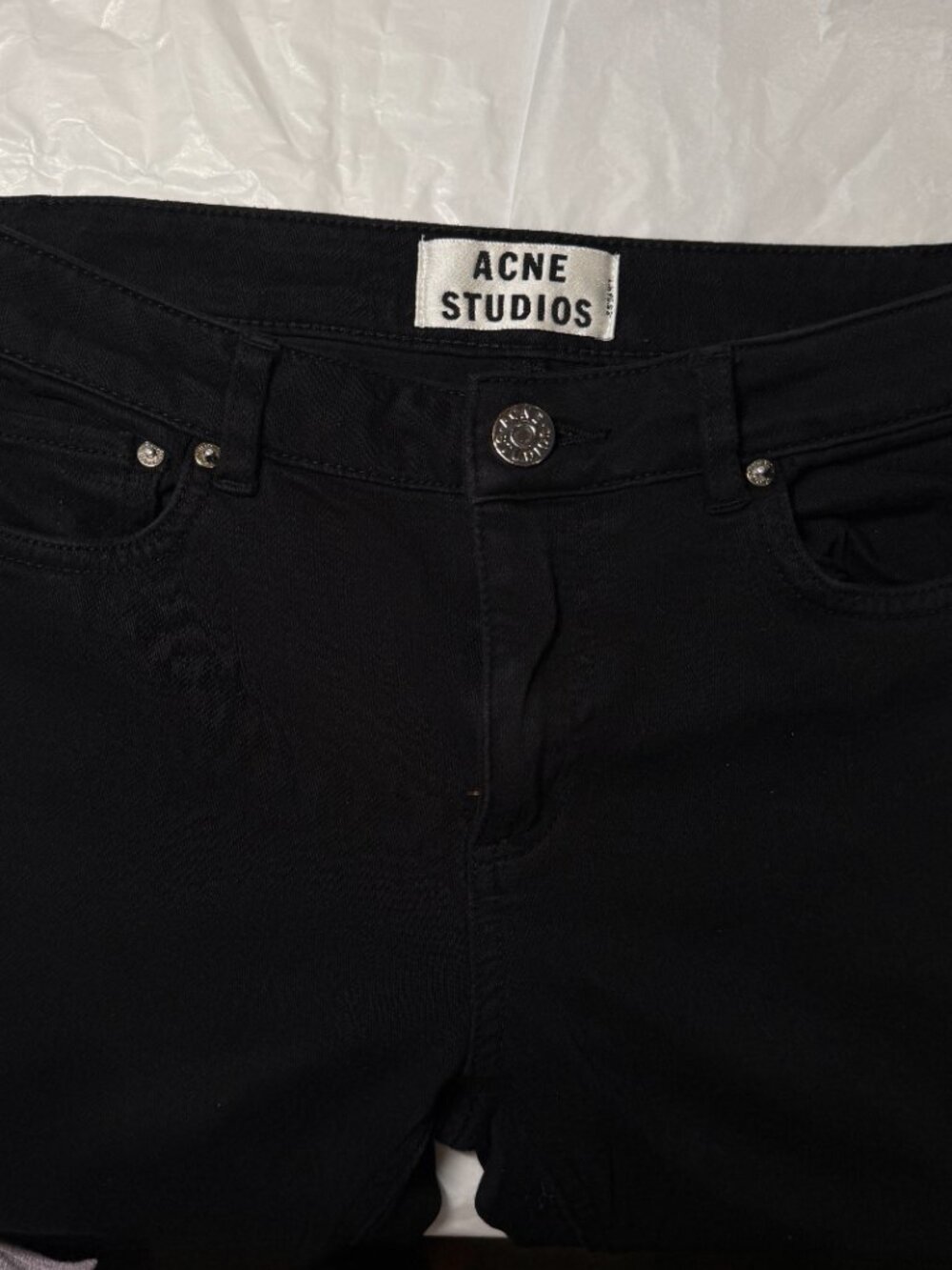 Acne Studios Skin 5 Silver Blue Skinny Jeans – Women's SZ 25/32